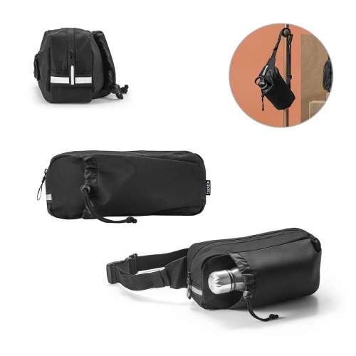 Przejdź do produktu DELFOS POUCH. Torba biodrowa z 300D poliestru pochodzącego i 600D poliestru pochodzącego z elementami odblaskowymi 92091
