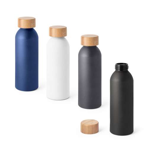 Przejdź do produktu QUETA. Aluminiowa butelka z bambusową pokrywką 550 ml 94250