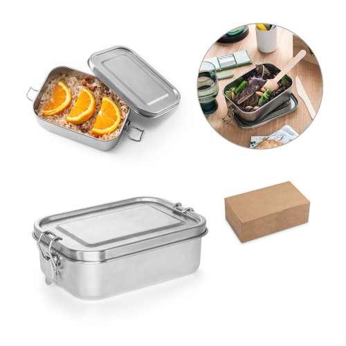 Przejdź do produktu ALLSPICE. Lunch Box. Wytrzymały hermetyczny pojemnik wykonany w ze stali nierdzewnej pochodzącej (90 % recyklingu) 750 mL 94277