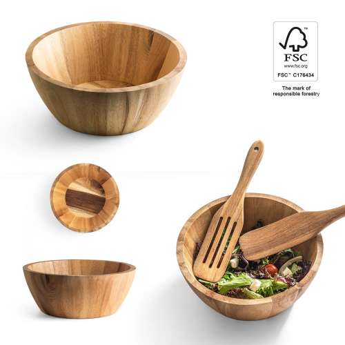 Przejdź do produktu SAGE. Miska sałatkowa z drewna Cassia 94290