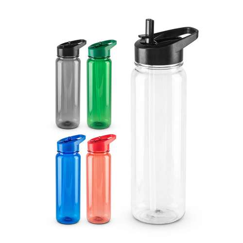 Przejdź do produktu GILMORE. Butelka sportowa PET pochodzącego z recyklingu (100% rPET) z błyszczącym, półprzezroczystym wykończeniem 750 ml 94344