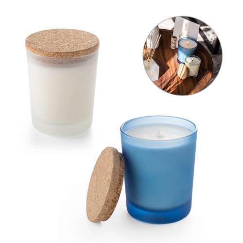 Przejdź do produktu DUVAL. Świeca zapachowa w szklanym pojemniku z cork pokrywką 180 g 95075