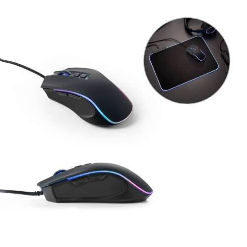 Przejdź do produktu THORNE MOUSE RGB. Mysz do gier z kablem o długości 1.5 m i oświetleniem LED RGB z ABS 97133