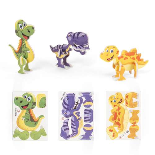 Przejdź do produktu DINOSAURUS. Puzzle 3D z papieru w kształcie dinozaura 98152