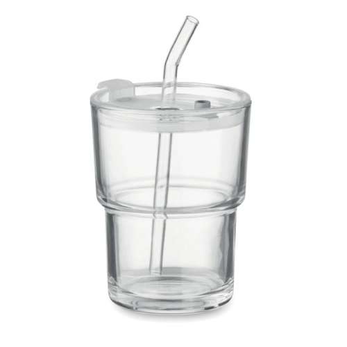 Przejdź do produktu Szklany kubek ze słomką 400ml SIP MO2502-22