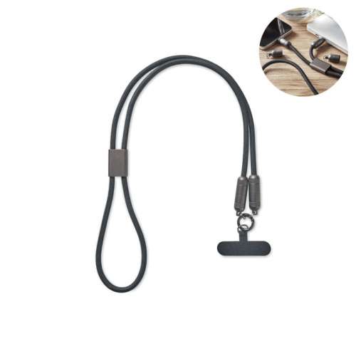 Przejdź do produktu Smycz do telefonu z kablem 60W SHAKA MO2585-03