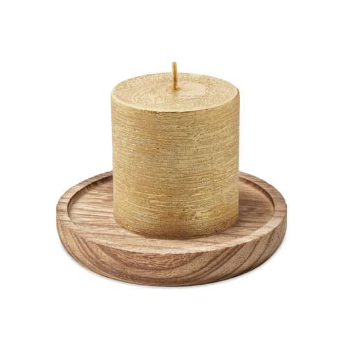 Przejdź do produktu Świeca na drewnianej podstawce PENTAS MO6282-98