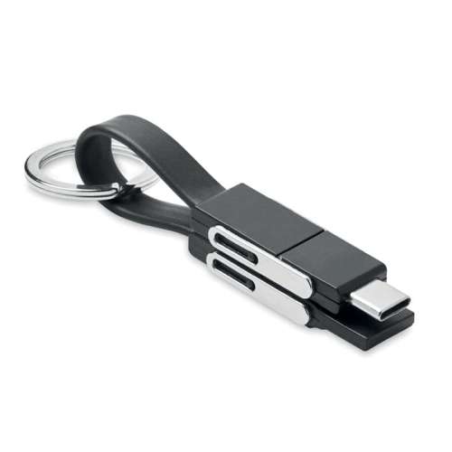 Przejdź do produktu Brelok z kablem ładującym 4w1 KEY C MO6820-03