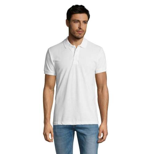 Przejdź do produktu PRIME Męskie polo 200g PRIME MEN S00571-WH-L