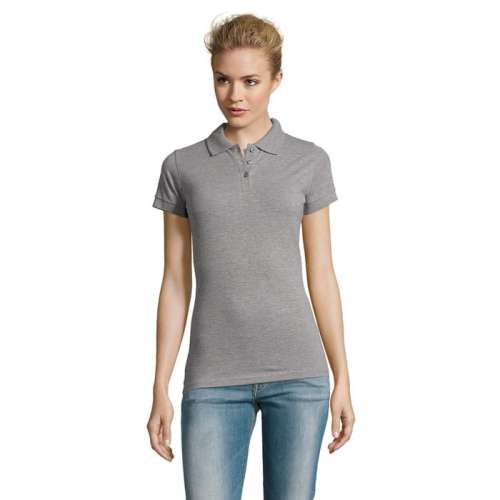 Przejdź do produktu PERFECT Damskie POLO 180g PERFECT WOMEN S11347-GY-L