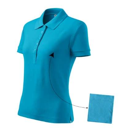 Przejdź do produktu Cotton 213 Koszulka polo damska turkus M2-2134415