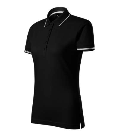 Przejdź do produktu Perfection plain 253 Koszulka polo damska czarny M2-2530115