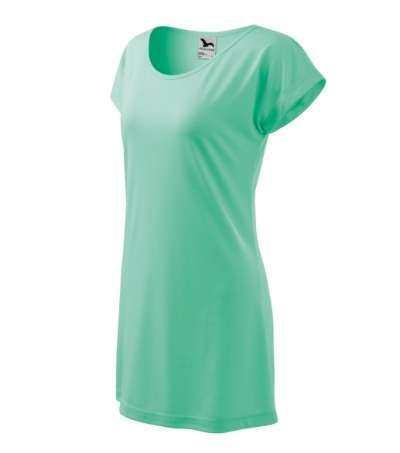 Przejdź do produktu Love 123 Koszulka/sukienka damska miętowy M2-1239515