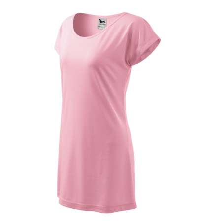 Przejdź do produktu Love 123 Koszulka/sukienka damska różowy M2-1233015