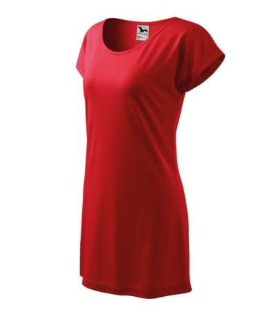 Przejdź do produktu Love 123 Koszulka/sukienka damska czerwony M2-1230715