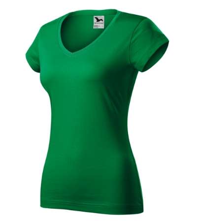 Przejdź do produktu Fit V-neck 162 Koszulka damska zieleń trawy M2-1621615