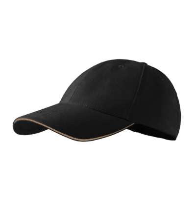 Przejdź do produktu Sandwich 6P 306 Czapka unisex czarny nastawialna M2-3060100