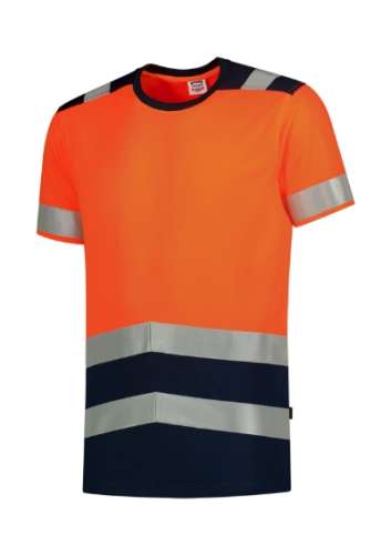 Przejdź do produktu T-Shirt High Vis Bicolor T01 Koszulka unisex fluorescencyjny pomarańczowy M2-T019815