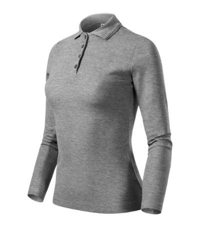 Przejdź do produktu Pique PoloS 231 Koszulka polo damska ciemnoszary melanż M2-2311215