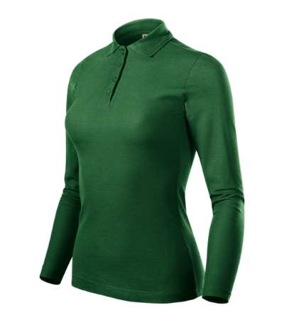 Przejdź do produktu Pique PoloS 231 Koszulka polo damska zieleń butelkowa M2-2310615
