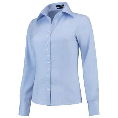 Przejdź do produktu Fitted Blouse T22 Koszula damska blue M2-T22TC44