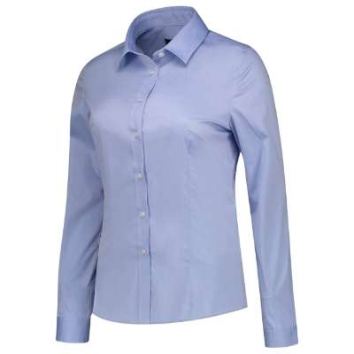 Przejdź do produktu Fitted Stretch Blouse T24 Koszula damska blue M2-T24TC34