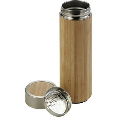 Przejdź do produktu Bambusowy termos 420 ml, posiada sitko zatrzymujące fusy V0772-18