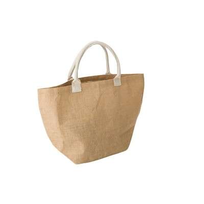 Przejdź do produktu Torba z juty, z bawełnianymi rączkami V0957-00