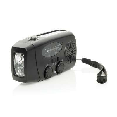 Przejdź do produktu Radio survivalowe AM/FM, power bank 1800 mAh, latarka RescueWave P326.4301