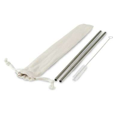 Przejdź do produktu Zestaw słomek wielokrotnego użytku, 2 szt. z czyścikiem | Monim V8803-32
