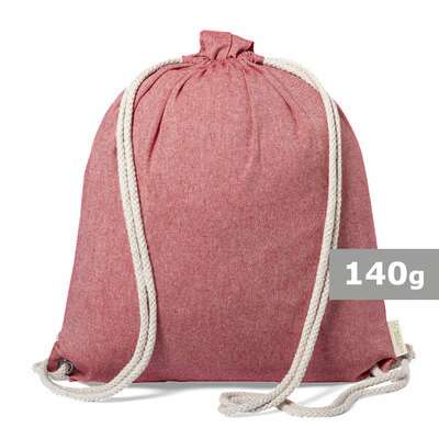 Przejdź do produktu Worek ze sznurkiem i torba na zakupy z bawełny z recyklingu, 2 w 1 V6792/A-05