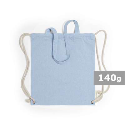 Przejdź do produktu Worek ze sznurkiem i torba na zakupy z bawełny z recyklingu, 2 w 1 V6792/A-23
