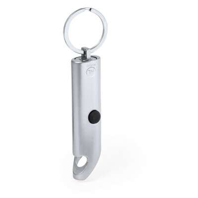 Przejdź do produktu Brelok do kluczy z aluminium z recyklingu, otwieracz do butelek, lampka LED V2106-32