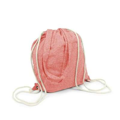 Przejdź do produktu Worek ze sznurkiem i torba na zakupy z bawełny z recyklingu, 2 w 1 | Jamarion V2149-05