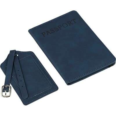 Przejdź do produktu Zestaw podrożny: etui do paszportu i zawieszka do bagażu VB183-11
