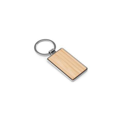 Przejdź do produktu GASTON RECTANGULAR. Prostokątny brelok z żelaza z cynku i bambusa 95118