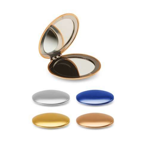 Przejdź do produktu KAYLA. Dwustronne okrągłe lusterko aluminiowe z zamknięciem magnetycznym 95097