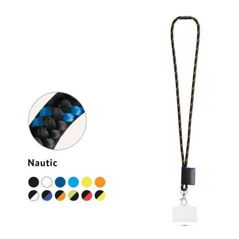 Przejdź do produktu BRIDPORT. ZESTAW Smycz NAUTIC Long (Ø 7 mm) z karabińczykiem spustowym 9 mm, zapięciem bezpieczeństwa Ø 7 mm i sztywnym uchwytem na identyfikator/kartę o wymiarach 91 x 68 mm 94426