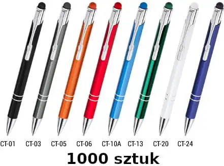 Długopisy reklamowe z grawerem COSMO Slim z touchem – 1000szt.