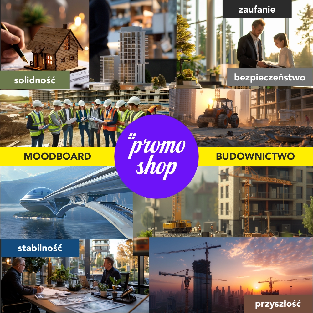 Moodboard budownictwo