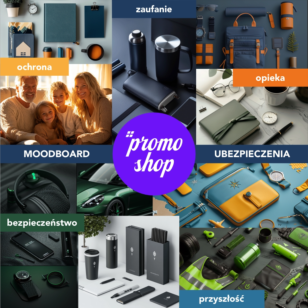 Moodboard dla ubezpieczeń