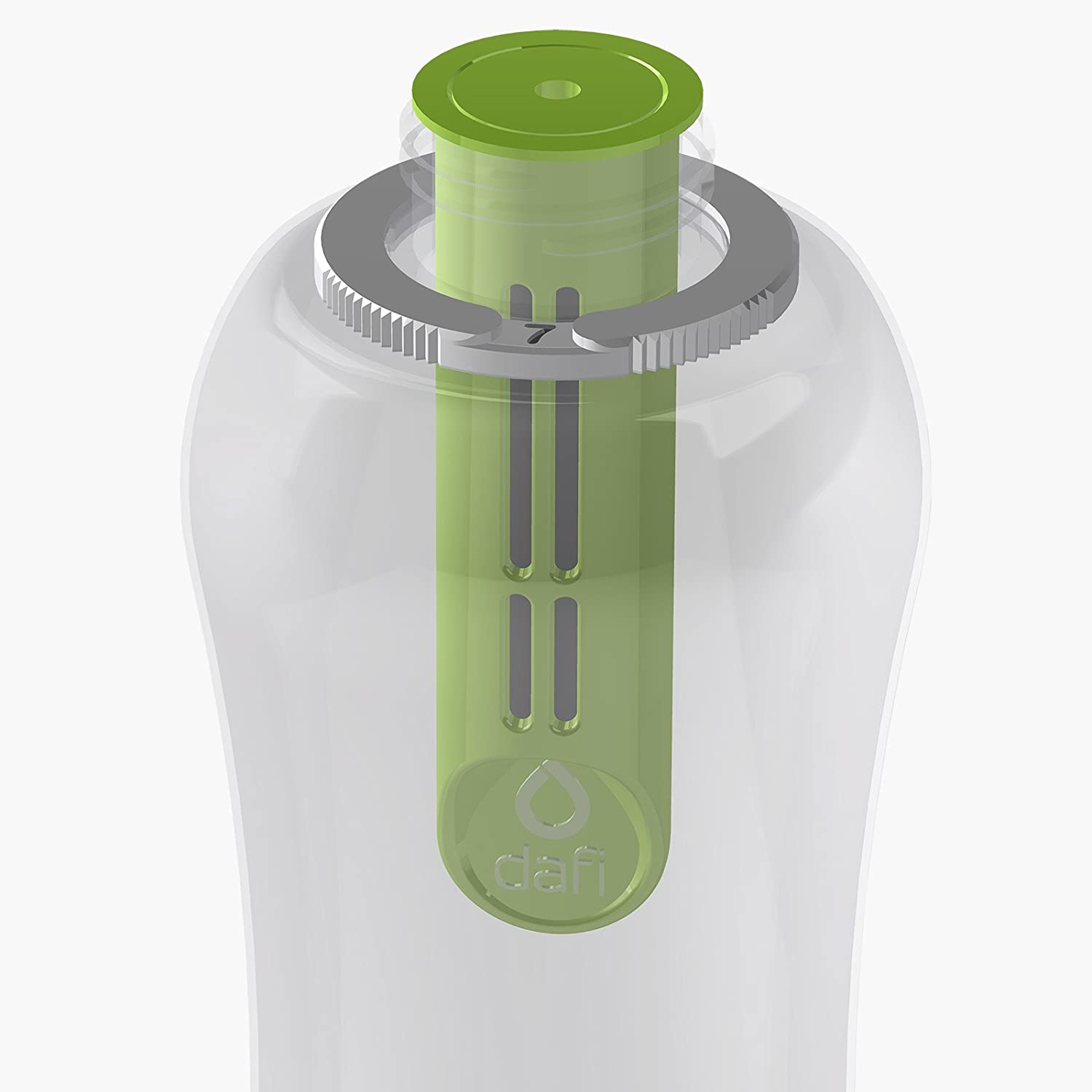 Butelki dafi bidony - zielona 0,5l plus filtr