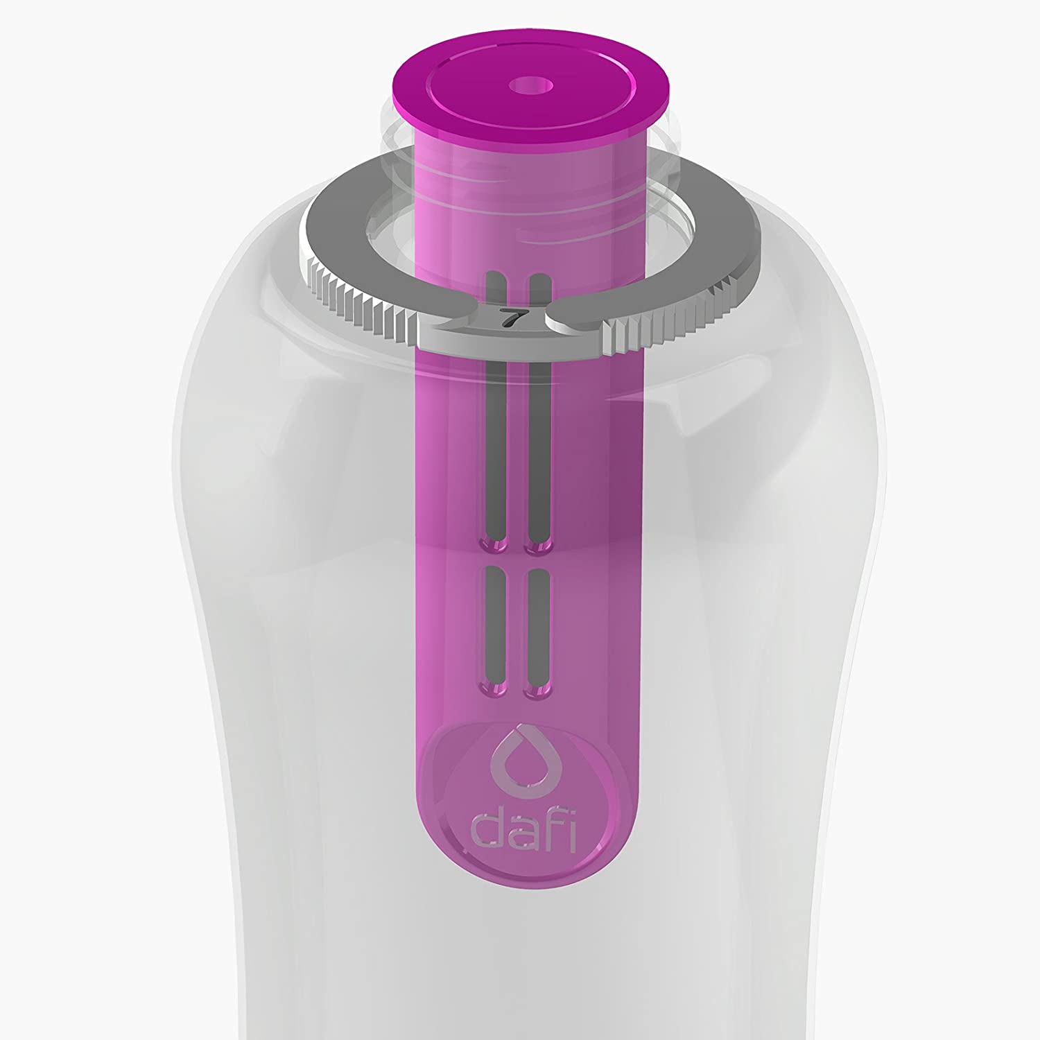 Butelki dafi bidony - różowa 0,5l plus filtr