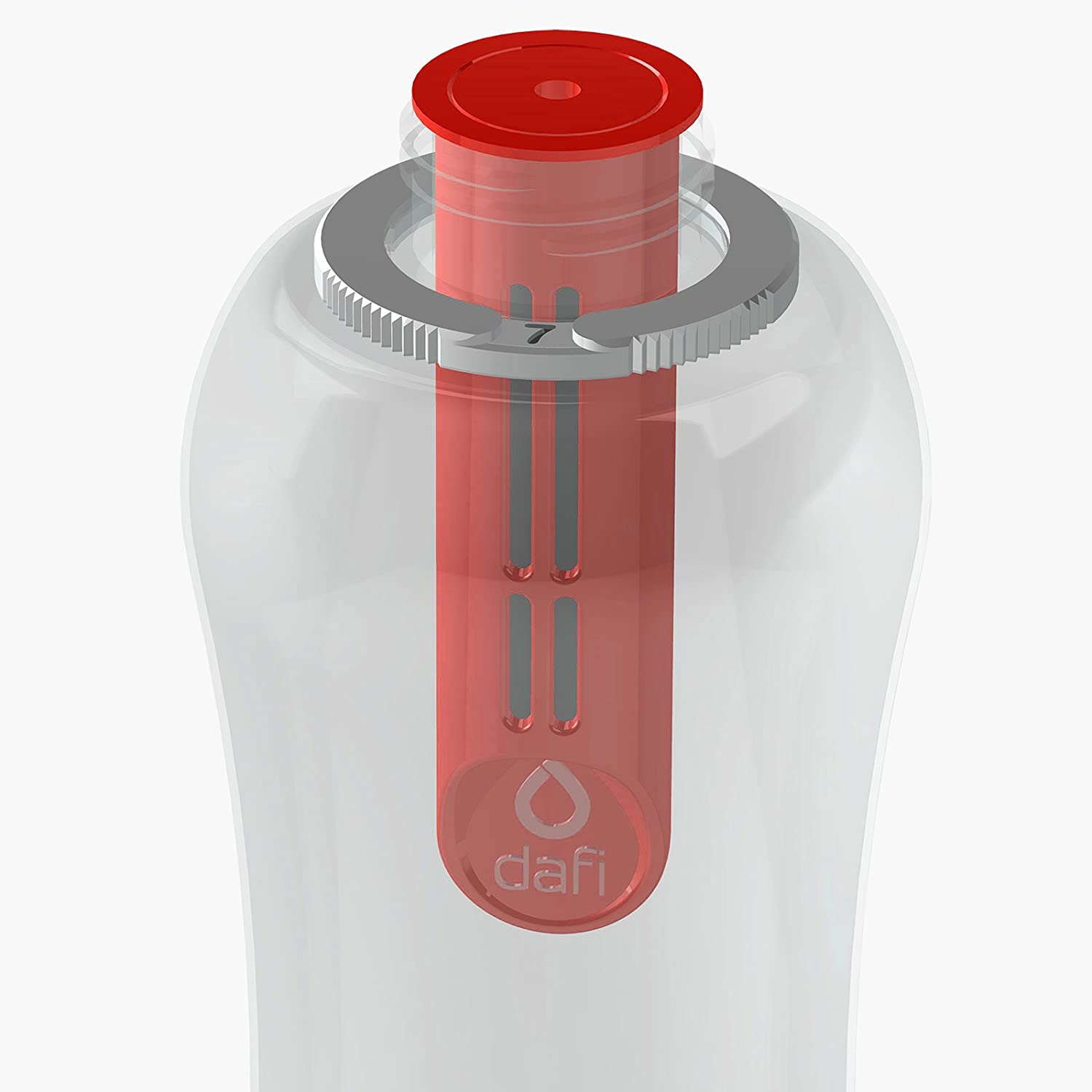 Butelki dafi bidony - czerwona 0,5l plus filtr
