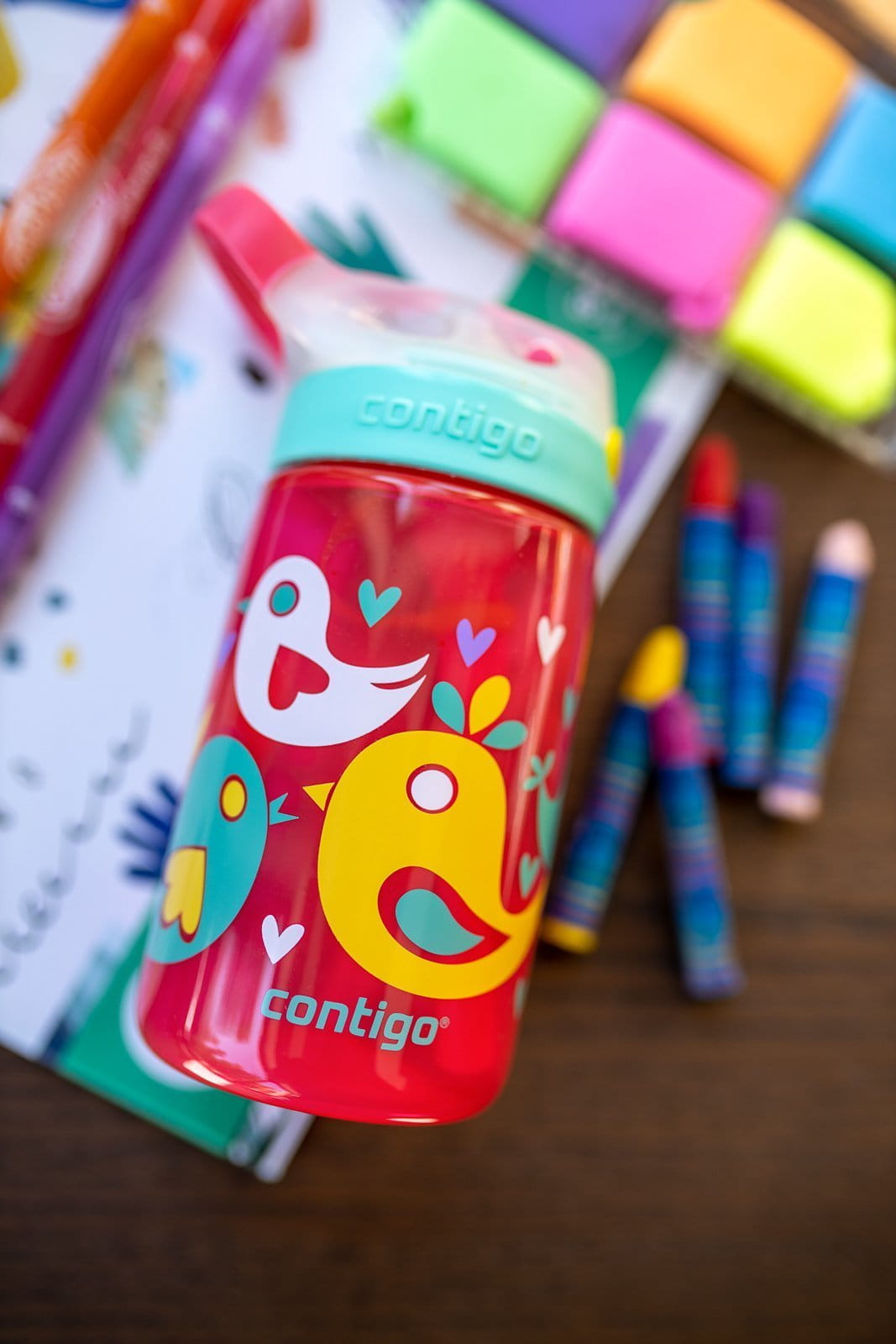 Kubek dziecięcy Contigo Gizmo Flip 420ml - Cherry Blossom Love Birds 2116112