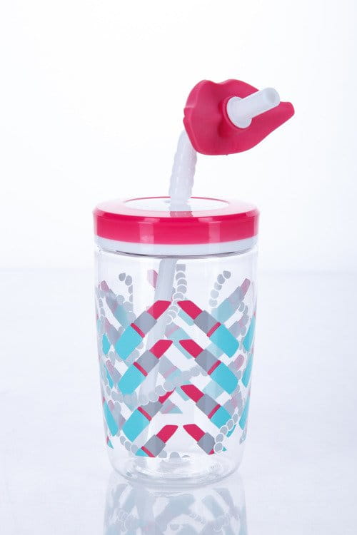 Kubek dla dzieci ze słomką Contigo 470ml - różowe usta 2094992