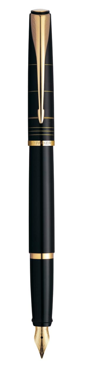 Pióra wieczne reklamowe Parker LATITUDE LAKA JEDWABISTA CZERŃ GT